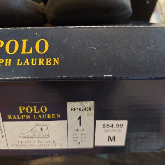 Polo Ralph Lauren Triple Black Chaning Bootie - Picture 2 of 6
